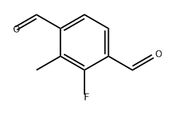 1,4-Benzenedicarboxaldehyde, 2-fluoro-3-methyl- Structure