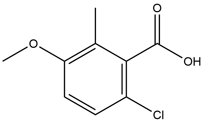 6-Chloro-3-methoxy-2-methylbenzoic acid Structure