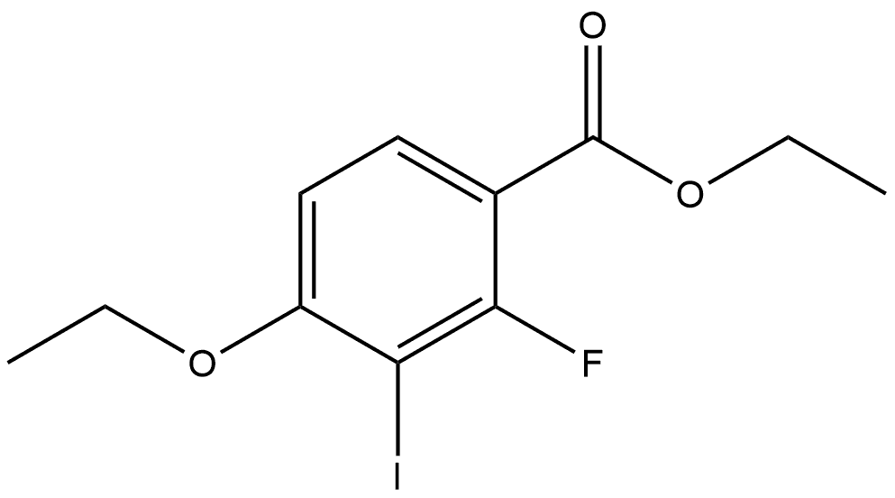 Ethyl 4-ethoxy-2-fluoro-3-iodobenzoate Structure