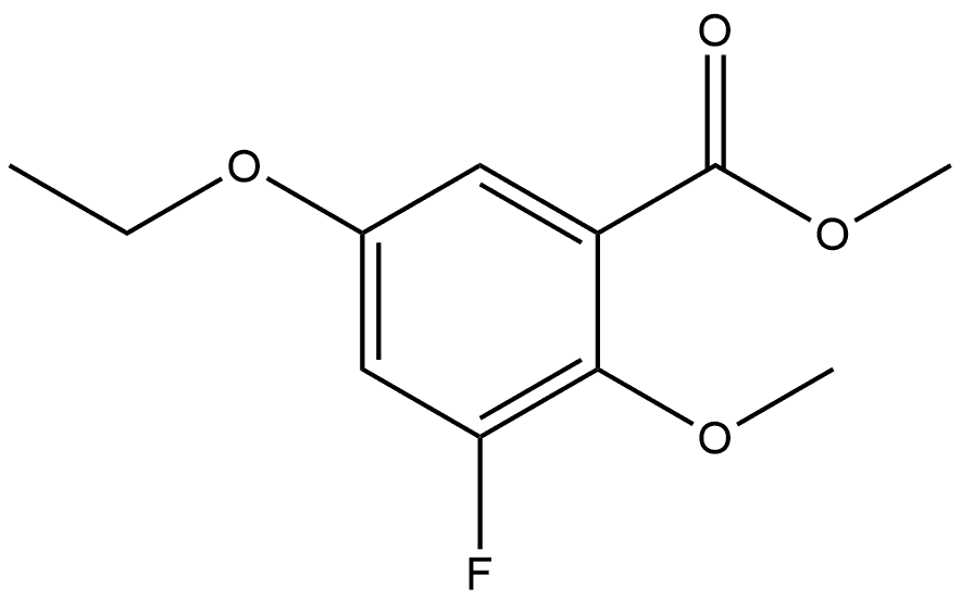 Methyl 5-ethoxy-3-fluoro-2-methoxybenzoate Structure