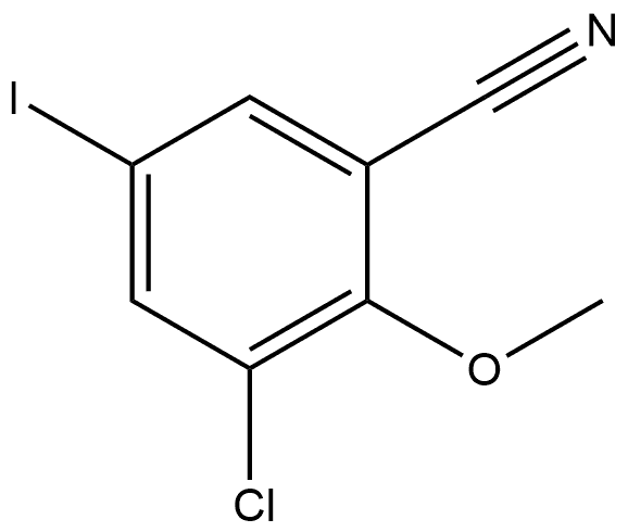 3-Chloro-5-iodo-2-methoxybenzonitrile Structure