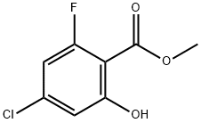 Benzoic acid, 4-chloro-2-fluoro-6-hydroxy-, methyl ester Structure