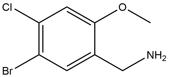 (5-bromo-4-chloro-2-methoxyphenyl)methanamine Structure