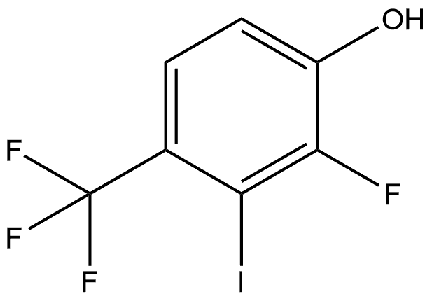 2-Fluoro-3-iodo-4-(trifluoromethyl)phenol Structure