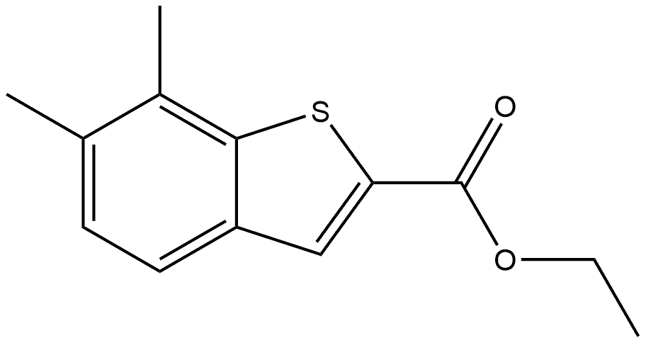 Ethyl 6,7-dimethylbenzo[b]thiophene-2-carboxylate Structure