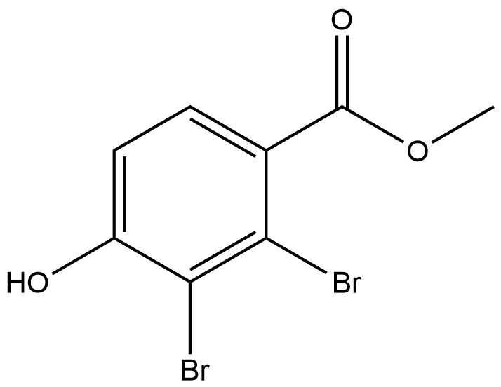 Methyl 2,3-dibromo-4-hydroxybenzoate Structure