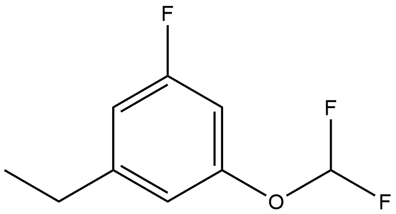 1-(Difluoromethoxy)-3-ethyl-5-fluorobenzene Structure