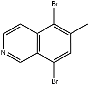 Isoquinoline, 5,8-dibromo-6-methyl- 구조식 이미지