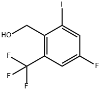 4-Fluoro-6-iodo-2-(trifluoromethyl)benzyl alcohol 구조식 이미지