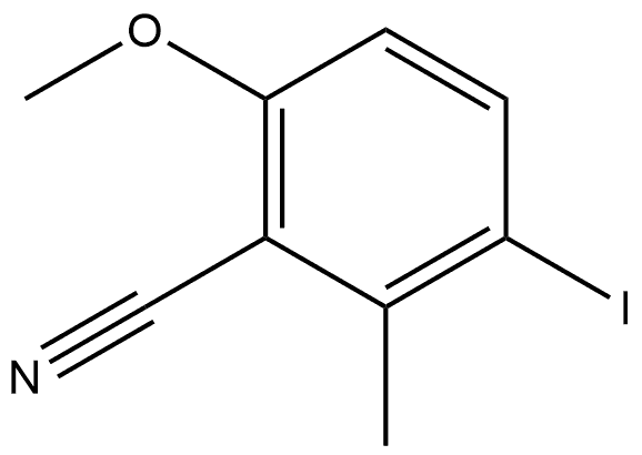 3-iodo-6-methoxy-2-methylbenzonitrile Structure