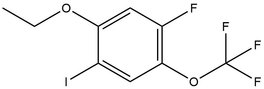 1-Ethoxy-5-fluoro-2-iodo-4-(trifluoromethoxy)benzene Structure