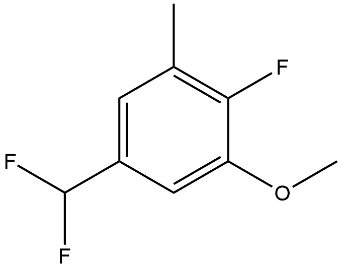 5-(Difluoromethyl)-2-fluoro-1-methoxy-3-methylbenzene Structure