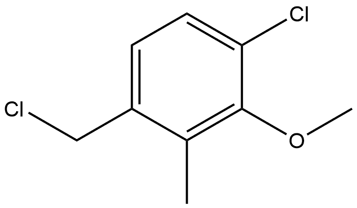 1-Chloro-4-(chloromethyl)-2-methoxy-3-methylbenzene Structure