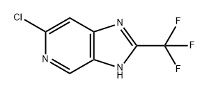 3H-Imidazo[4,5-c]pyridine, 6-chloro-2-(trifluoromethyl)- Structure