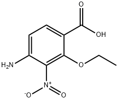 Benzoic acid, 4-amino-2-ethoxy-3-nitro- Structure