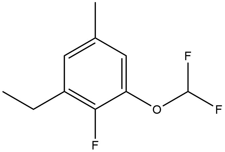 1-(Difluoromethoxy)-3-ethyl-2-fluoro-5-methylbenzene Structure