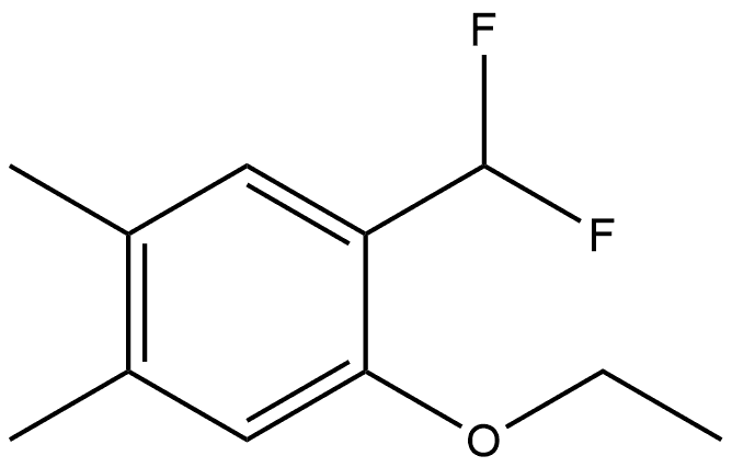 1-(Difluoromethyl)-2-ethoxy-4,5-dimethylbenzene Structure