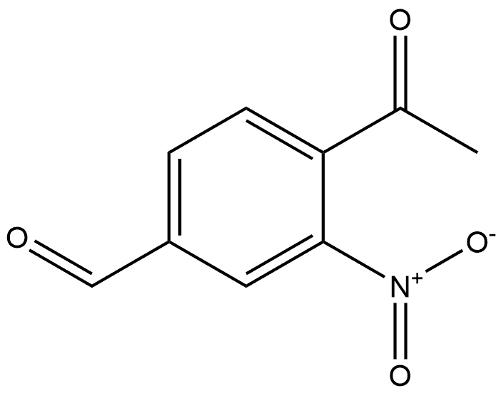 4-Acetyl-3-nitrobenzaldehyde 구조식 이미지