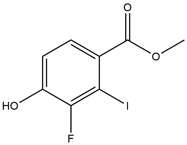 Methyl 3-fluoro-4-hydroxy-2-iodobenzoate Structure