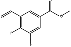 Benzoic acid, 3,4-difluoro-5-formyl-, methyl ester Structure