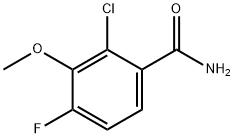 2-Chloro-4-fluoro-3-methoxybenzamide 구조식 이미지