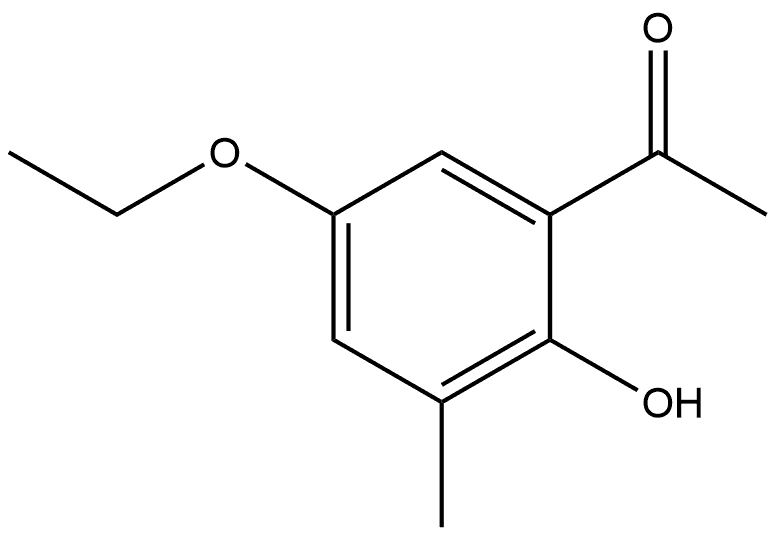 1-(5-Ethoxy-2-hydroxy-3-methylphenyl)ethanone Structure