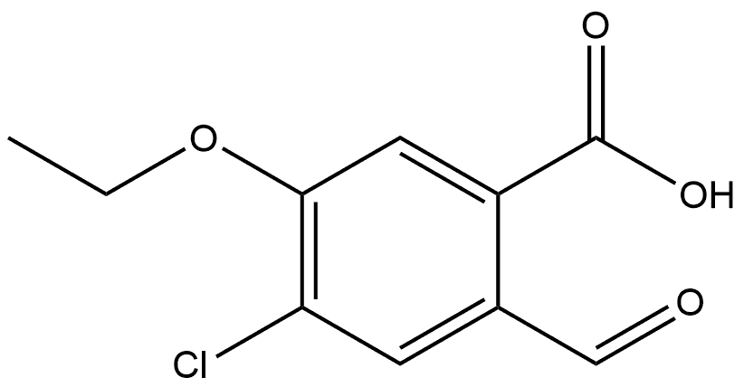 4-Chloro-5-ethoxy-2-formylbenzoic acid Structure