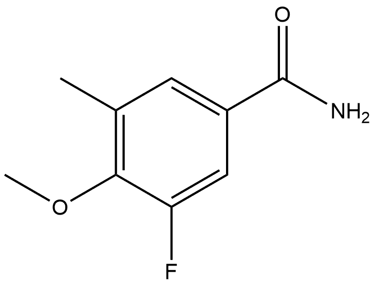 3-Fluoro-4-methoxy-5-methylbenzamide Structure