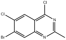 Quinazoline, 7-bromo-4,6-dichloro-2-methyl- 구조식 이미지