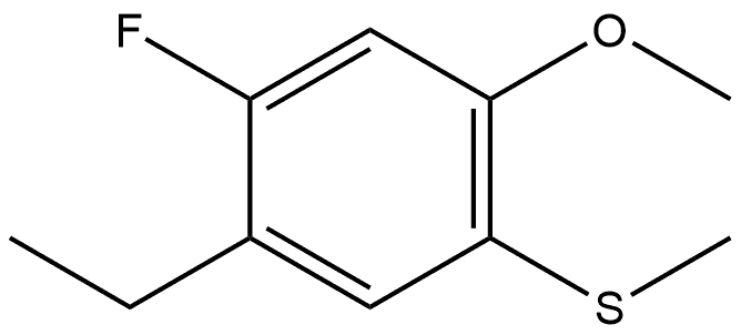 1-Ethyl-2-fluoro-4-methoxy-5-(methylthio)benzene Structure