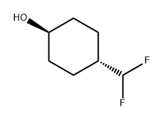 Cyclohexanol, 4-(difluoromethyl)-, trans- Structure