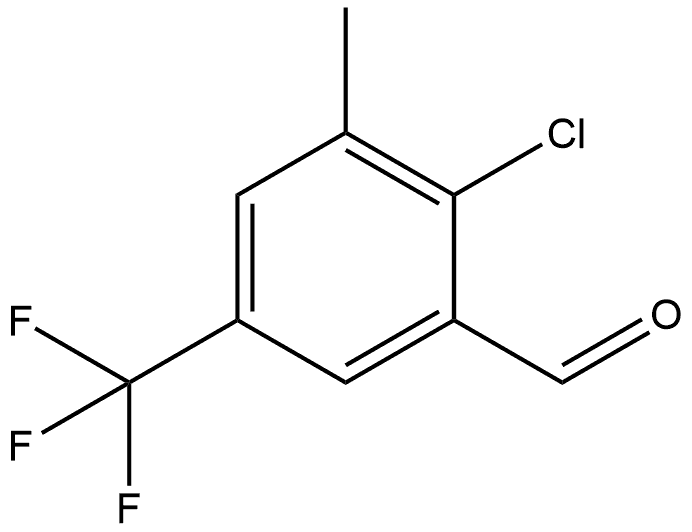 2-Chloro-3-methyl-5-(trifluoromethyl)benzaldehyde Structure