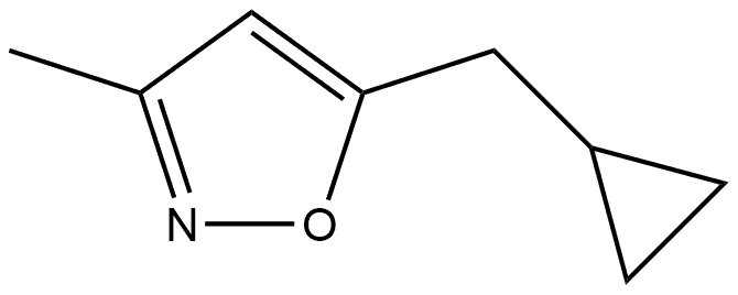 5-(Cyclopropylmethyl)-3-methylisoxazole Structure