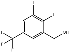 (2-Fluoro-3-iodo-5-(trifluoromethyl)phenyl)methanol Structure