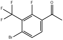 4'-Bromo-2'-fluoro-3'-(trifluoromethyl)acetophenone Structure