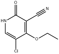 3-Pyridinecarbonitrile, 5-chloro-4-ethoxy-1,2-dihydro-2-oxo- Structure