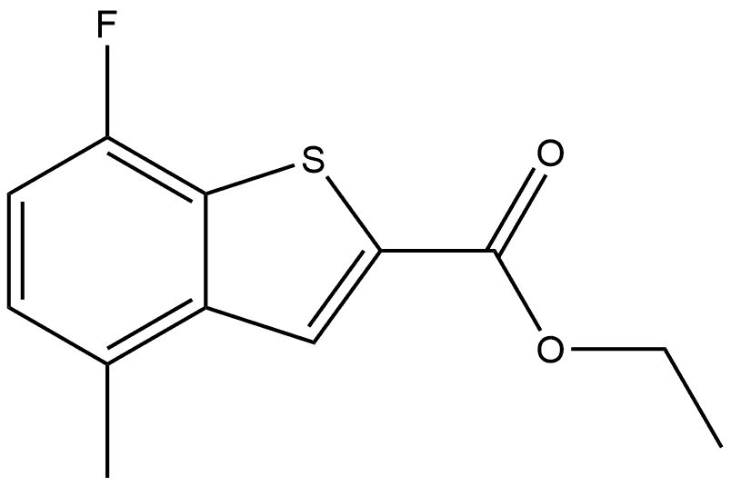 Ethyl 7-fluoro-4-methylbenzo[b]thiophene-2-carboxylate Structure