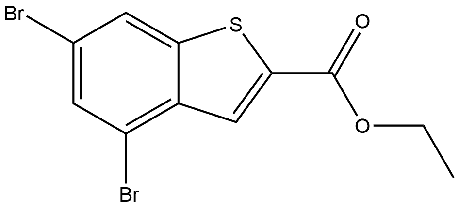 Ethyl 4,6-dibromobenzo[b]thiophene-2-carboxylate Structure