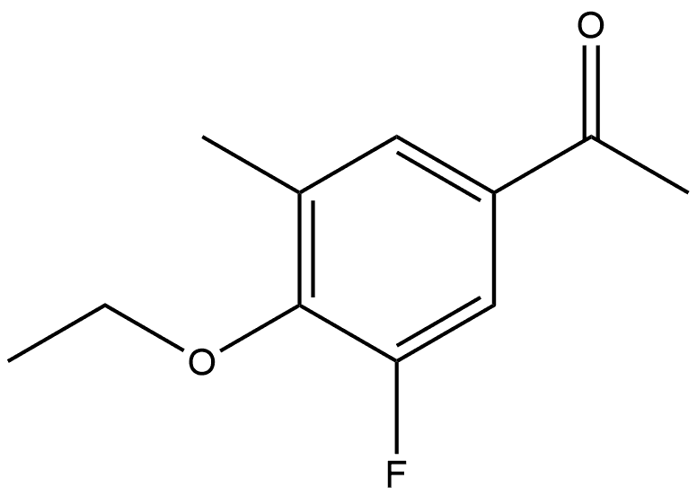 1-(4-Ethoxy-3-fluoro-5-methylphenyl)ethanone Structure