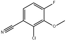 2-Chloro-4-fluoro-3-methoxybenzonitrile Structure