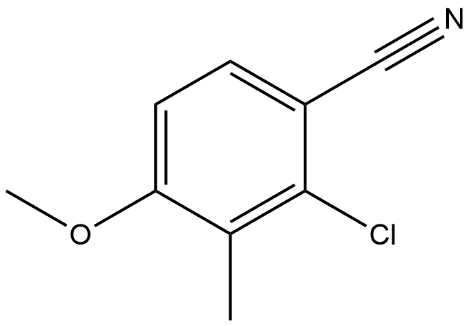 2-Chloro-4-methoxy-3-methylbenzonitrile Structure