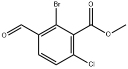 methyl 2-bromo-6-chloro-3-formylbenzoate Structure