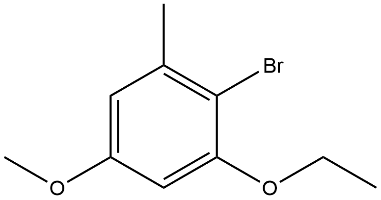 2-Bromo-1-ethoxy-5-methoxy-3-methylbenzene Structure