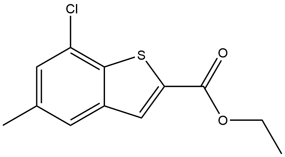 Ethyl 7-chloro-5-methylbenzo[b]thiophene-2-carboxylate Structure