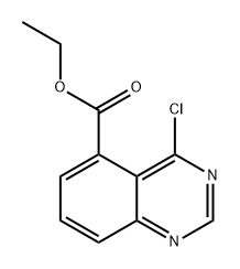 5-Quinazolinecarboxylic acid, 4-chloro-, ethyl ester 구조식 이미지