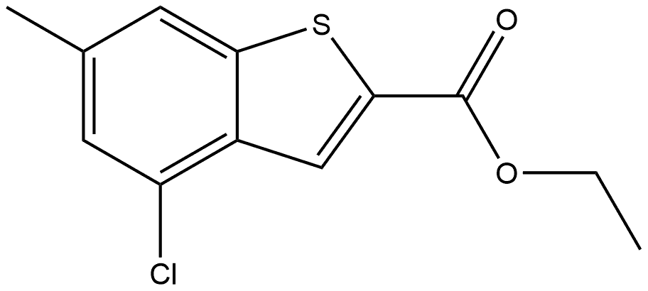 Ethyl 4-chloro-6-methylbenzo[b]thiophene-2-carboxylate Structure