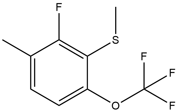 2-Fluoro-1-methyl-3-(methylthio)-4-(trifluoromethoxy)benzene Structure