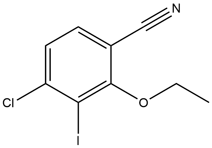 4-Chloro-2-ethoxy-3-iodobenzonitrile Structure