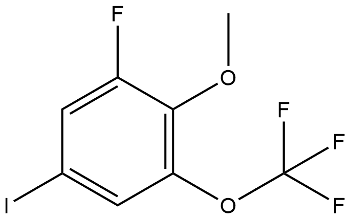 1-Fluoro-5-iodo-2-methoxy-3-(trifluoromethoxy)benzene Structure