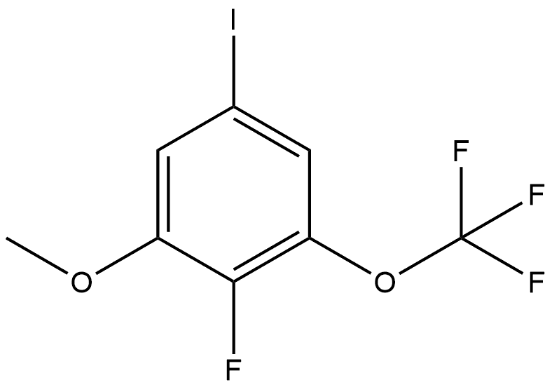 2-Fluoro-5-iodo-1-methoxy-3-(trifluoromethoxy)benzene Structure